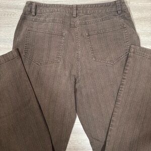 Rafaella Brown Pinstripe Trousers